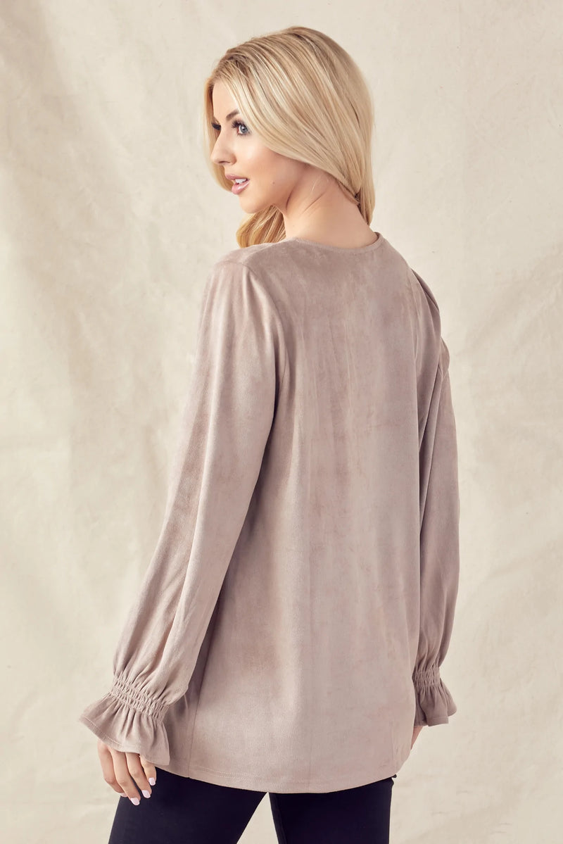JOH Abigail Top Khaki