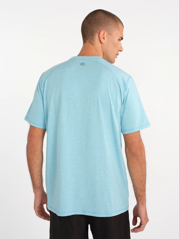 Tasc Performance Carrollton Fitness T-Shirt - Seasonal Radiant Blue Heather