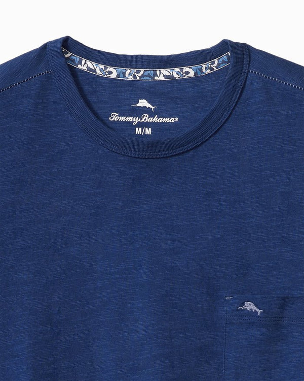 Tommy Bahama Bali Beach Crew T-Shirt BERING Blue