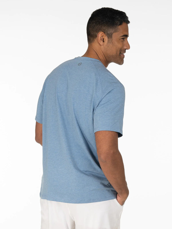 Tasc Performance Carrollton Fitness T-Shirt - Seasonal Chambray Heather