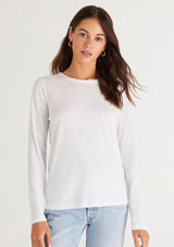 Z Supply Everyday Brushed Long Sleeve Top White