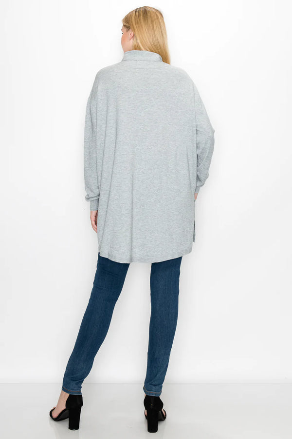 JOH Cashmere Sarah Sweater Heather Gray