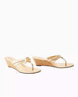 Lilly Pulitzer McKim Wedge Gold Metal