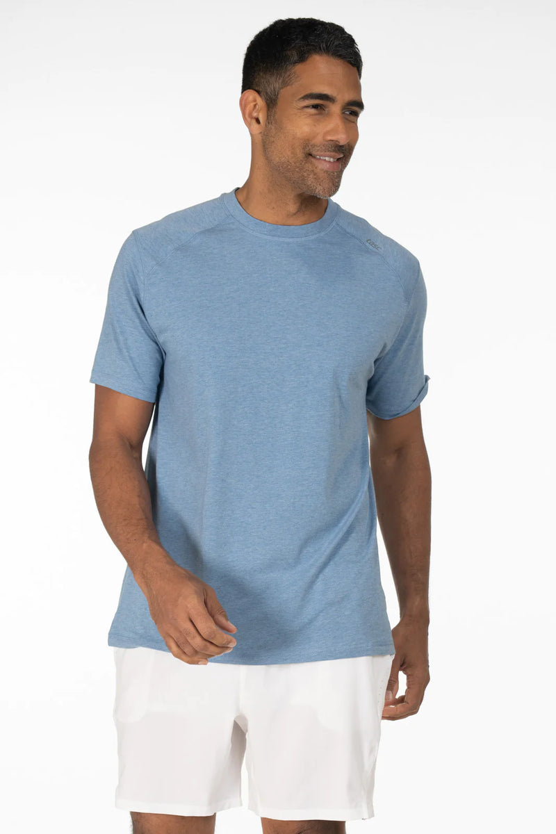 Tasc Performance Carrollton Fitness T-Shirt - Seasonal Chambray Heather