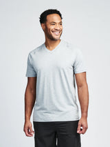 Tasc Carrollton Fitness V-Neck T-Shirt Perfect Grey