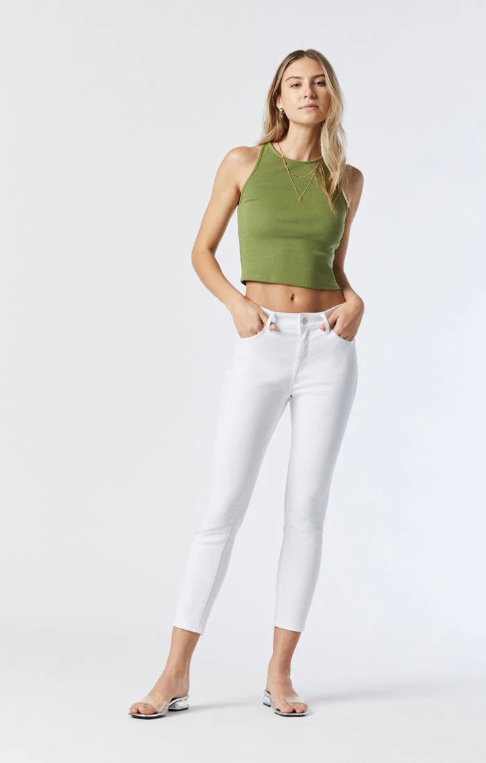 Mavi Tess High Rise Jeans Double White Supersoft