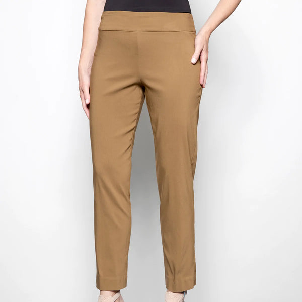 Krazy Larry Women’s Pull On Ankle Pant Camel