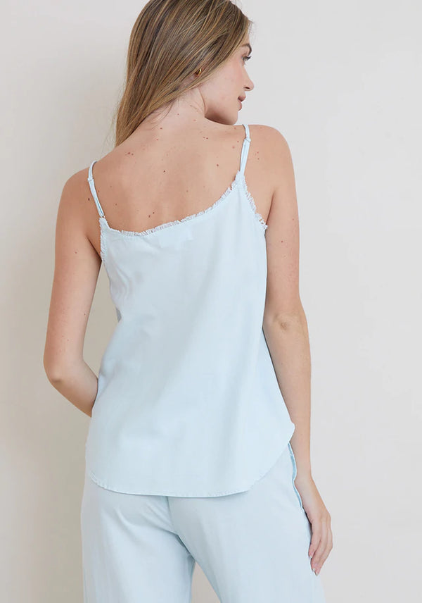 Bella Dahl Frayed Cami Sea Foam