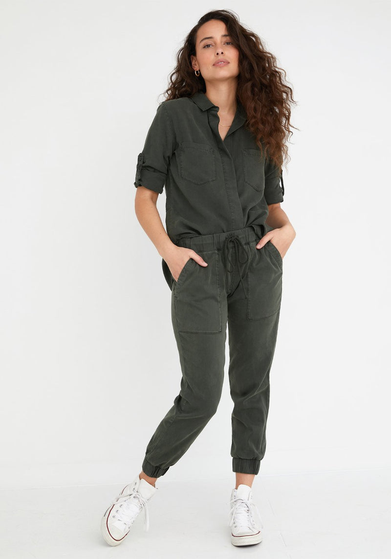 Bella Dahl Pocket Joggers Soft Army