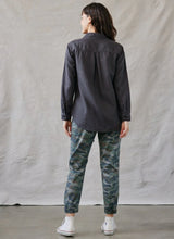 Bella Dahl Two Pocket Oversized Shirt Dark Oak