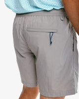 Southern Tide Shoreline 6 Inch Nylon Short Frost Grey