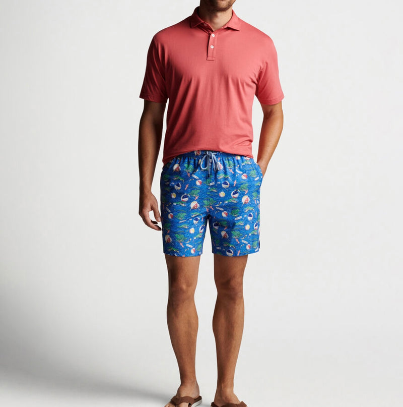 Peter Millar Golf Gator Gimme Swim Trunk BLUE MARLIN