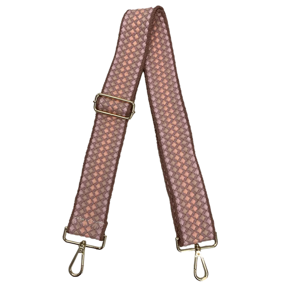 Ahdorned Bubble Adjustable Strap - Blush with Gold Hardware