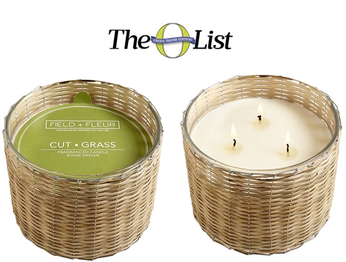 Field + Fleur Cut Grass Handwoven Candle 21oz