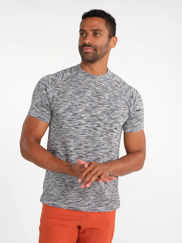 Tasc Performance Carrollton Fitness T-Shirt - Space Dye GRAY