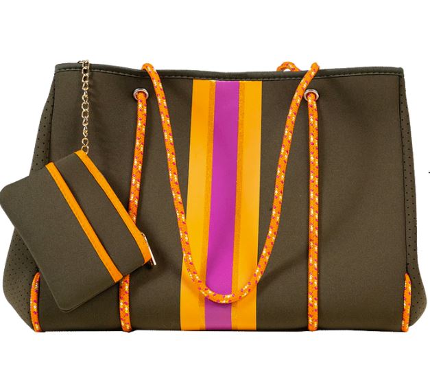 Ahdorned Emily Neoprene Tote - Army