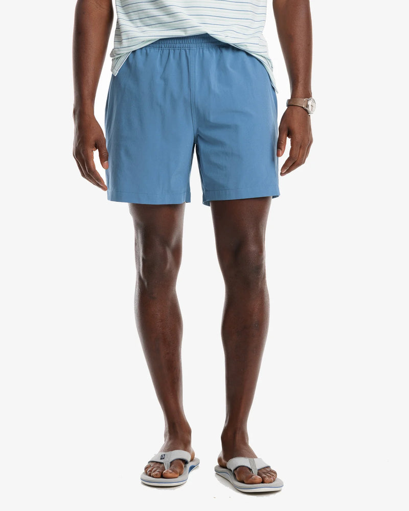 Southern Tide Rip Channel 6 Inch Performance Short Blue Ridge