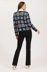 Tyler Boe Block Crochet Jacket Multi