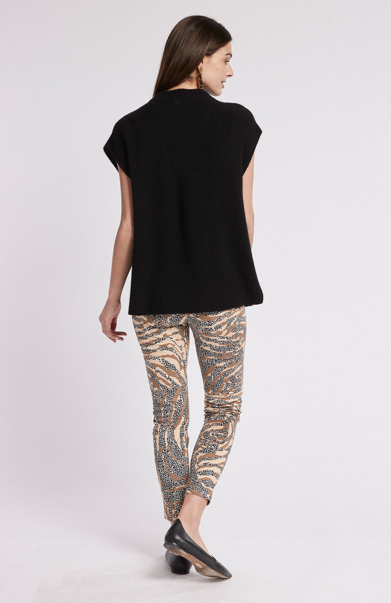 Tyler Boe Faux Suede Leopard & Tiger Pant