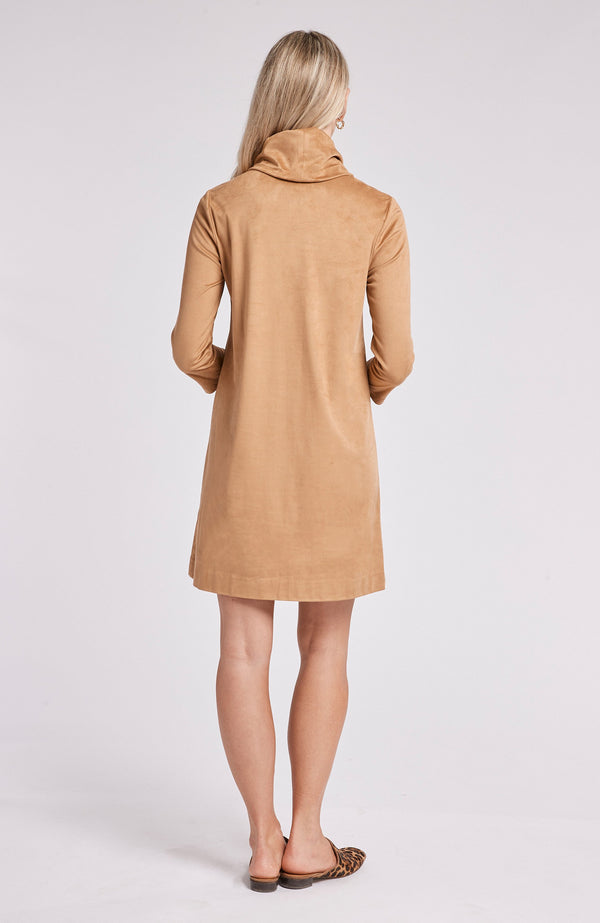 Tyler Boe Kim Faux Suede Dress Bronze