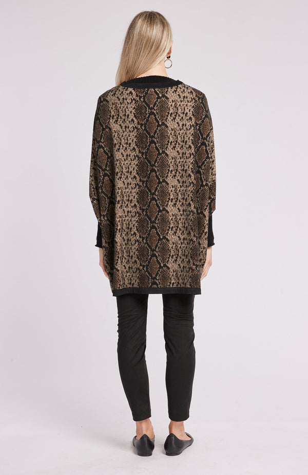 Tyler Boe Fergie Jacquard Poncho Python