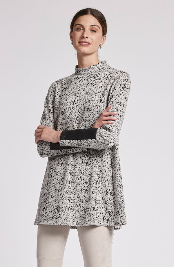 Tyler Boe Crissy Jacquard Tunic Abstract Camo