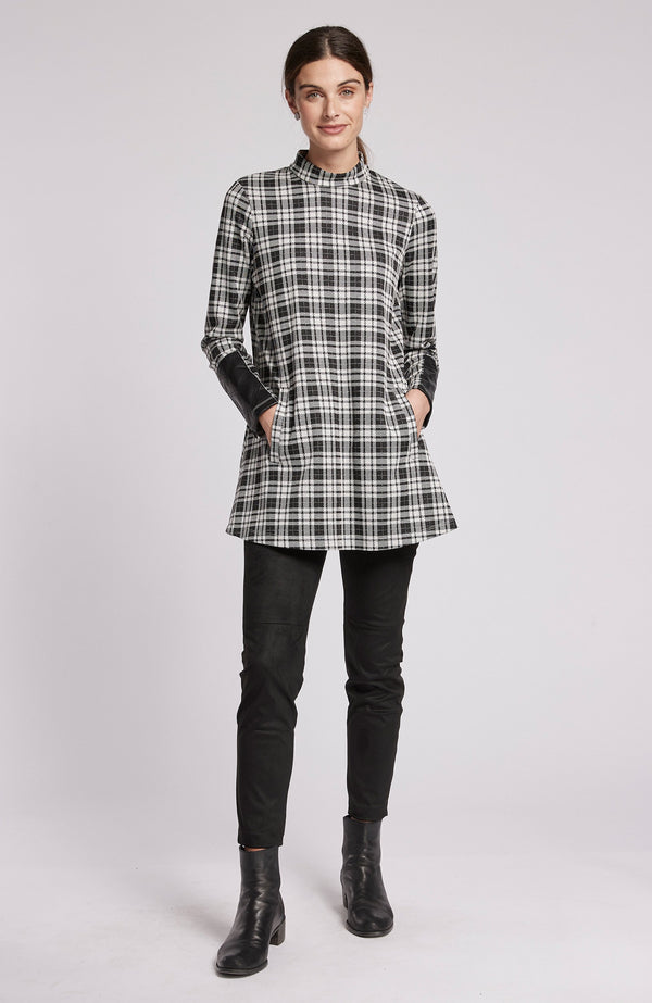 Tyler Boe Crissy Jacquard Tunic Plaid