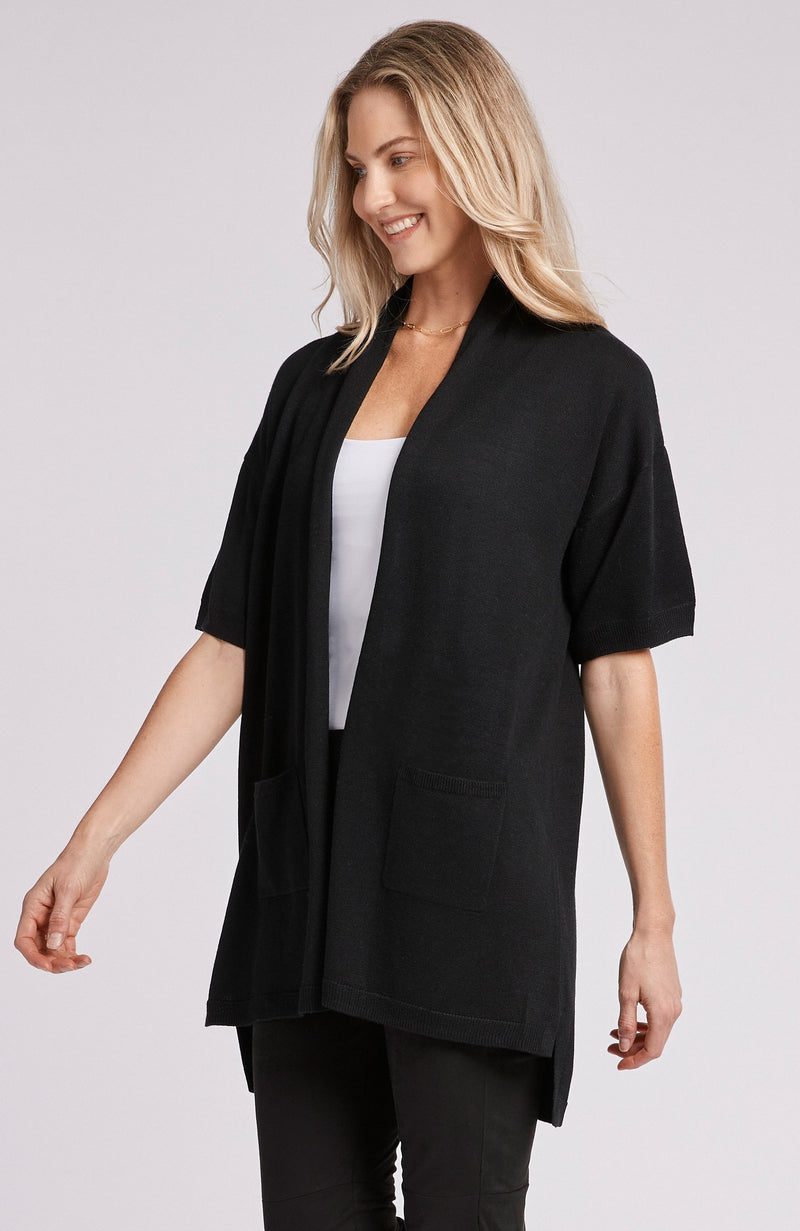 Tyler Boe Silk Cashmere Cardigan Black