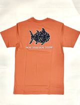 Southern Tide Short Sleeve Palm Printed Skipjack Tee Pale Primrose