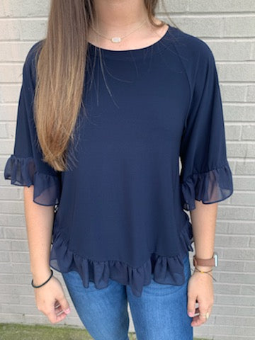 Joseph Ribkoff Blouse Style #202380 Midnight