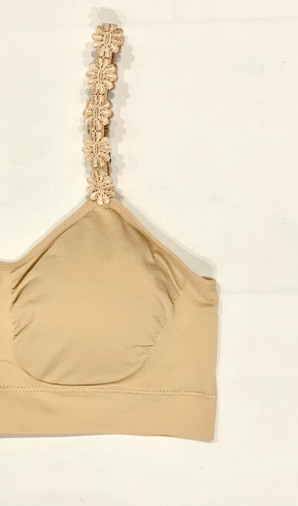 Strap-It's Bra Nude Flower