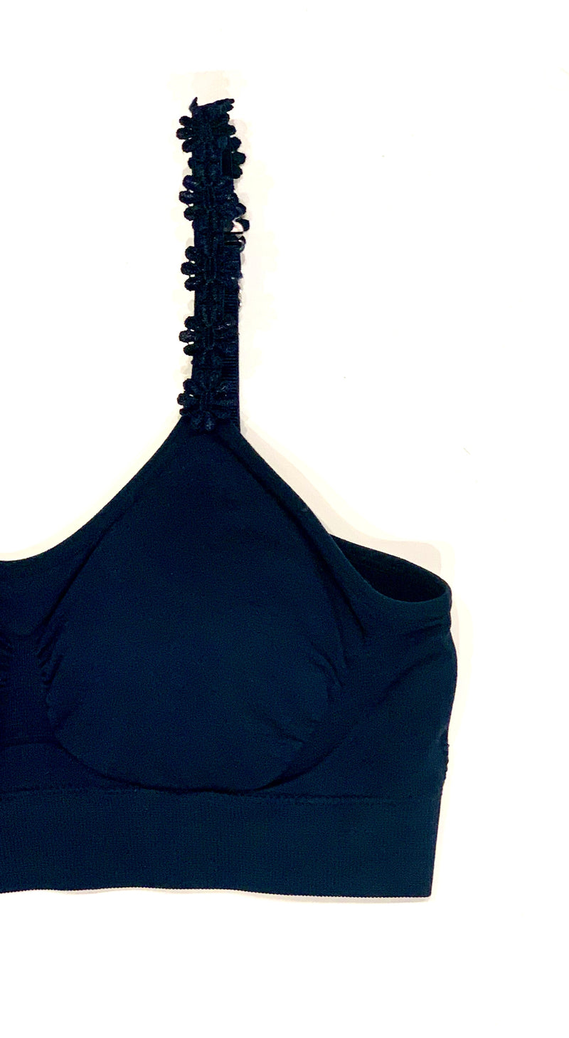 Strap-It's Bra Navy Flower