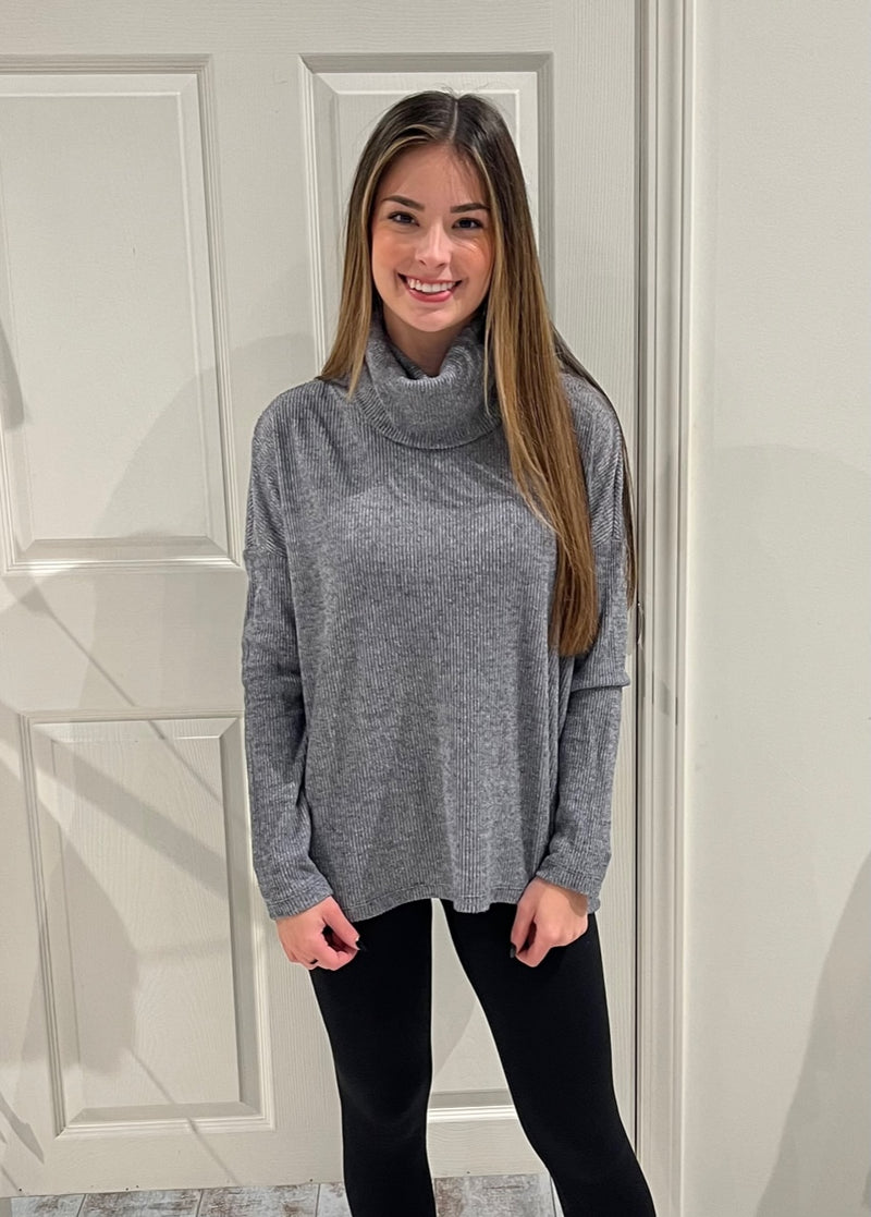 Fuzzy cowl discount neck sweater