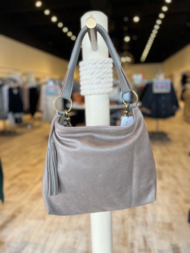 Molly G Nomad Bag Grey Metallic