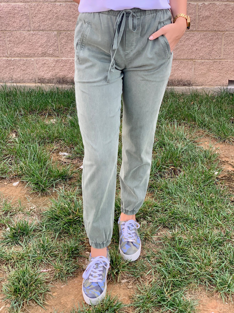 Bella Dahl Welt Pocket Jogger Vintage Ivy