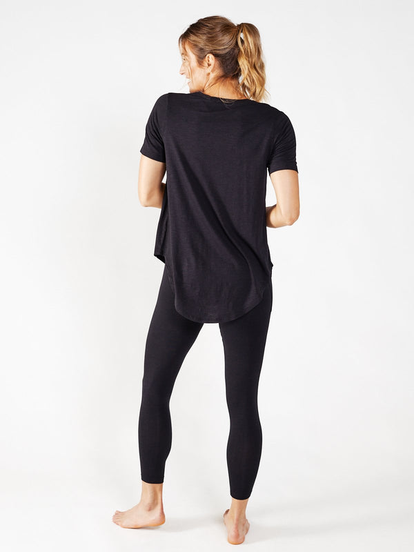 tasc Longline T-Shirt Black