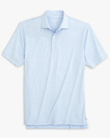 Johnnie-O Lyndon Striped Polo Gulf Blue