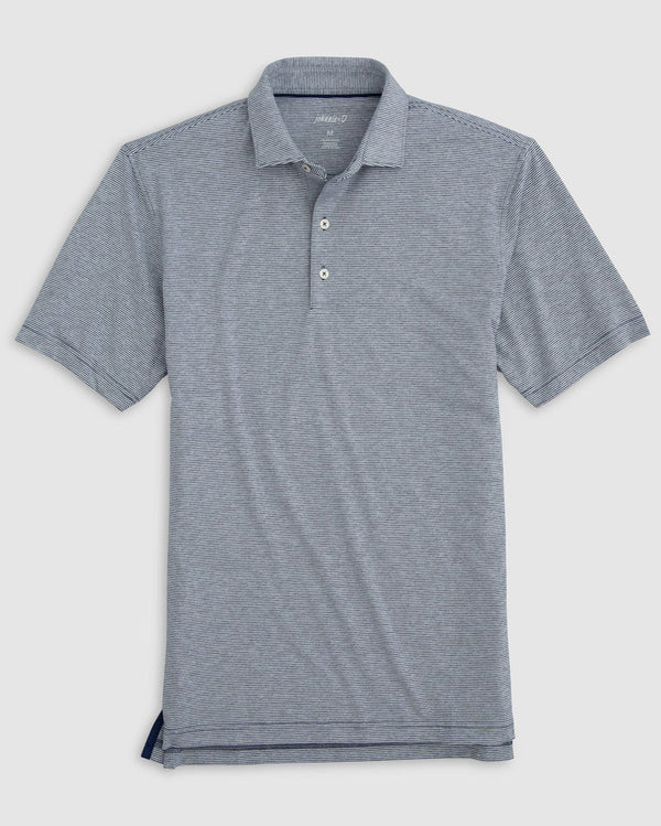 Johnnie-O Lyndon Striped Polo Heather Twilight