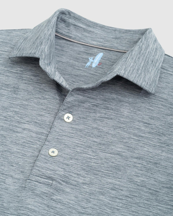 Johnnie-O Huron Heathered Polo Heather Black