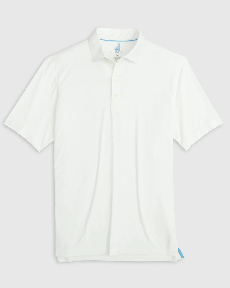 Johnnie-O Huron Heathered Polo White