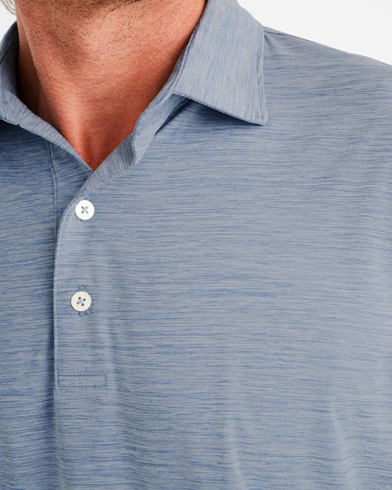 Johnnie-O Huron Heathered Polo Lake