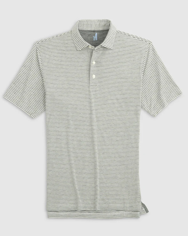 Johnnie-O Seymour Striped Polo Heather Black