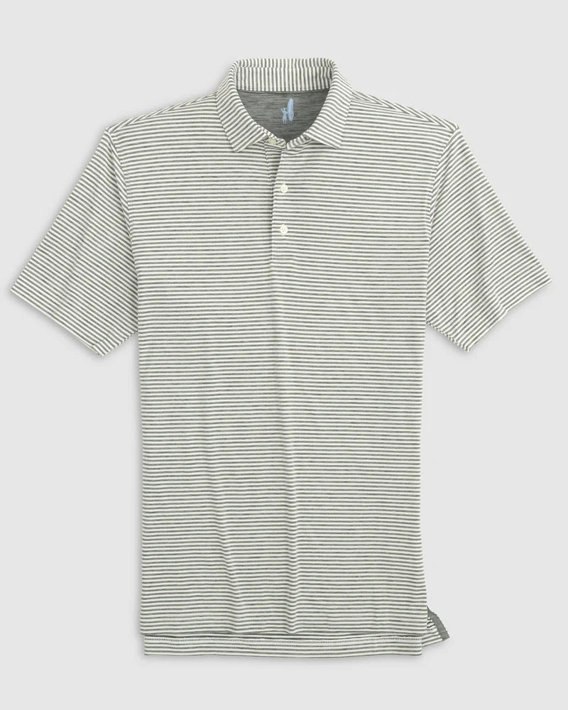 Johnnie-O Seymour Striped Polo Heather Black