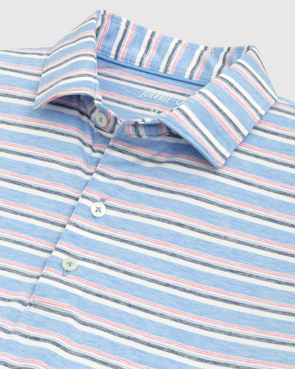 Johnnie-O Crew Striped Polo Maliblu
