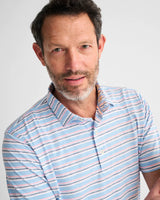 Johnnie-O Crew Striped Polo Maliblu