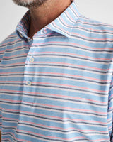 Johnnie-O Crew Striped Polo Maliblu