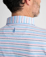 Johnnie-O Crew Striped Polo Maliblu