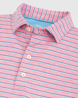 Johnnie-O PREP-FORMANCE JERSEY Jett Striped Polo Taffy