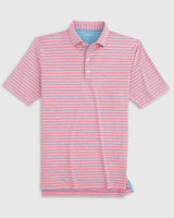 Johnnie-O PREP-FORMANCE JERSEY Jett Striped Polo Taffy