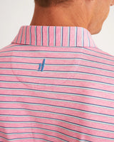 Johnnie-O PREP-FORMANCE JERSEY Jett Striped Polo Taffy